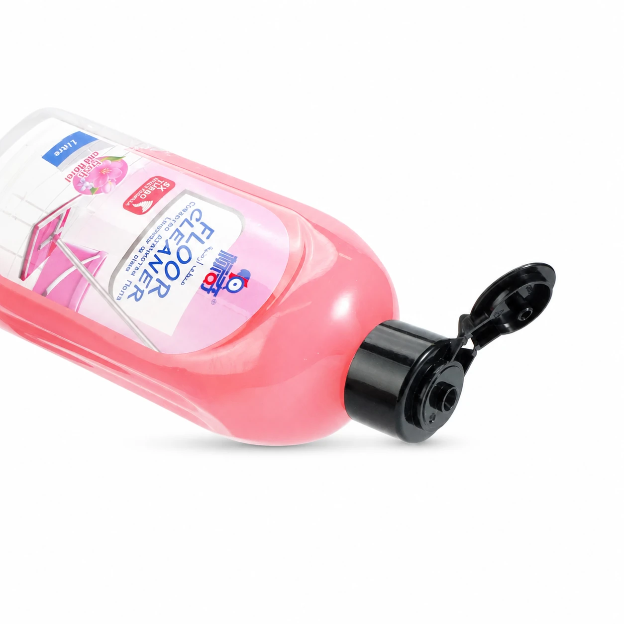 Daily Floor Cleaner lemon bottle with flower prop