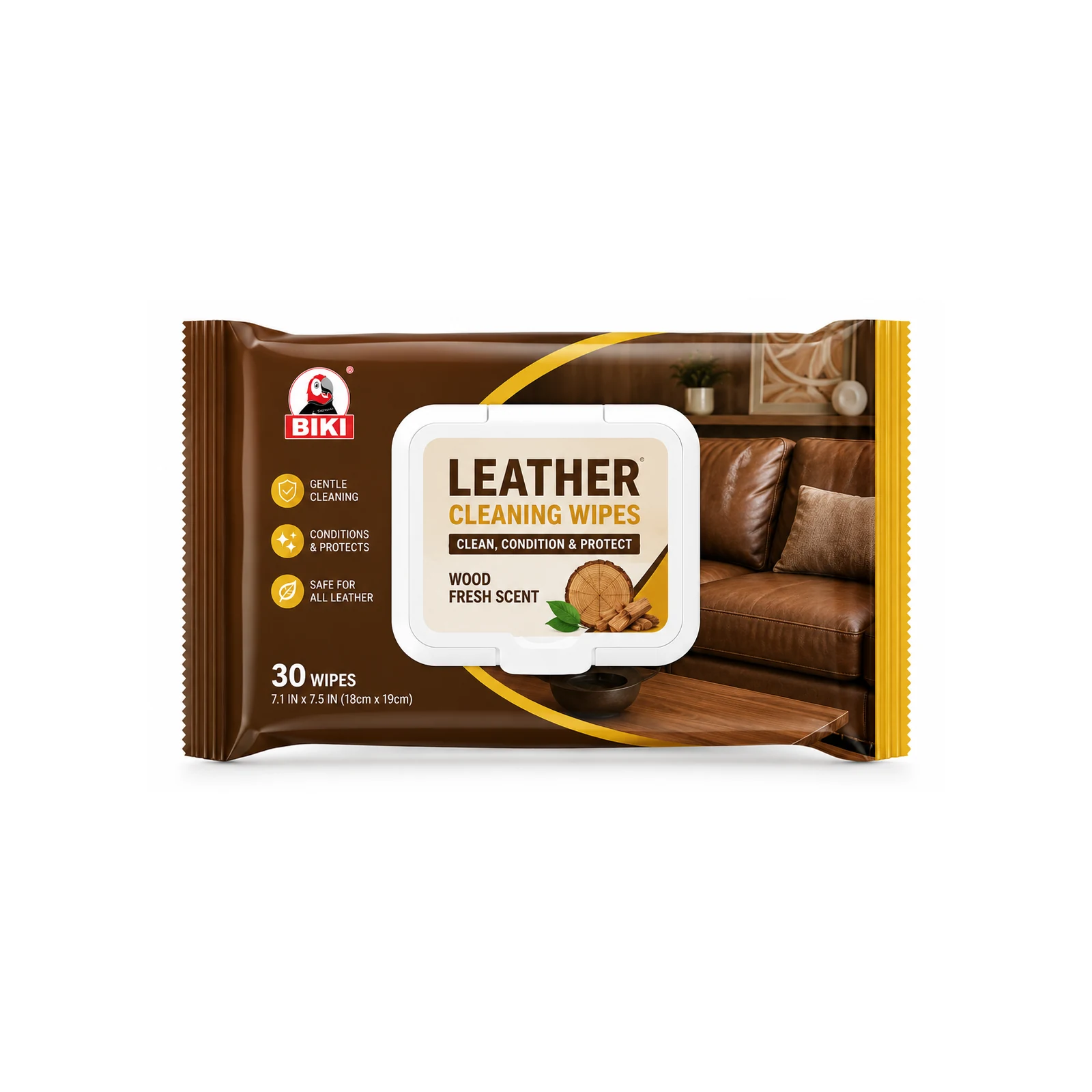 Leather Furniture Cleaning Wipes Soft Pack
