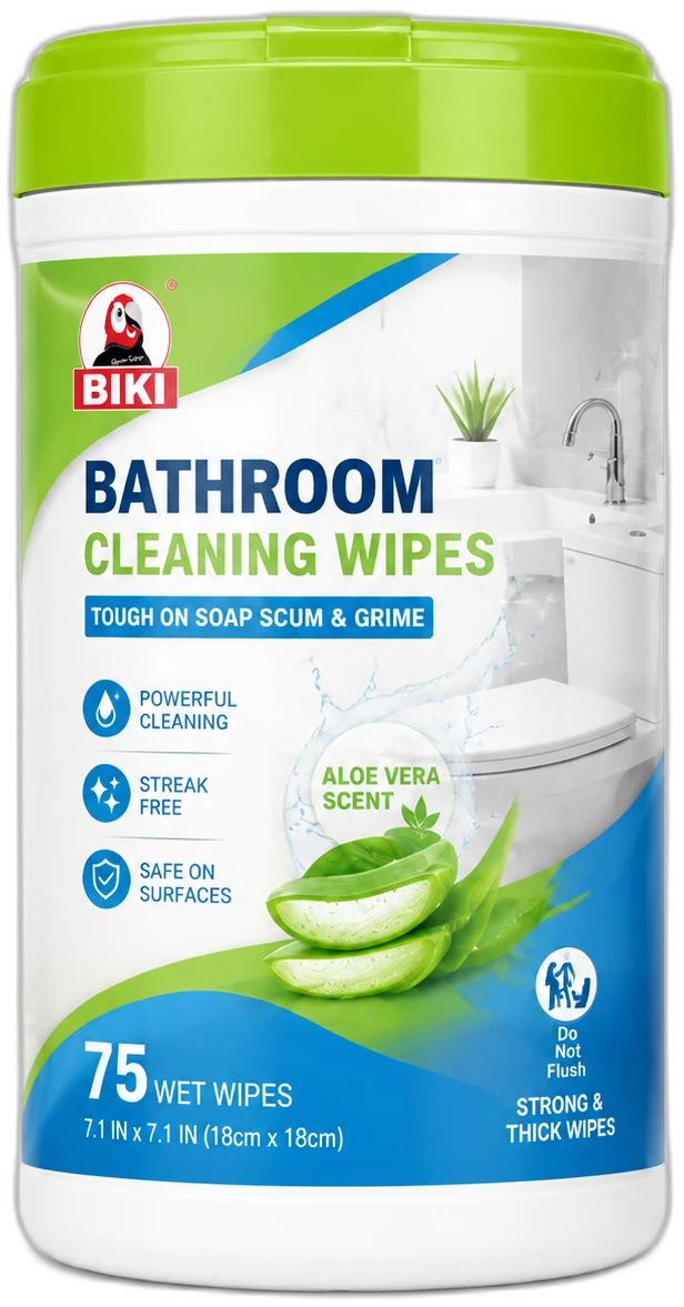 Bathroom And Toilet Cleaning Wipes Canister product for bathroom surface wiping