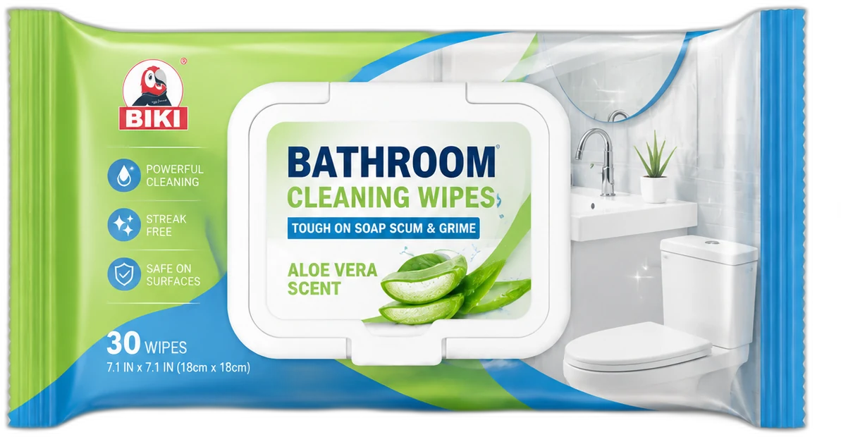 Bathroom And Toilet Cleaning Wipes Soft Pack product for portable bathroom wiping