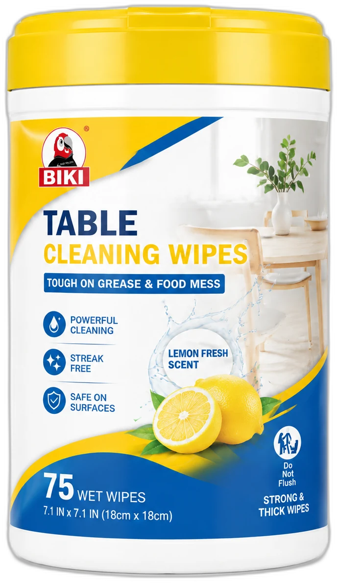 Dining Table Cleaning Wipes Canister product for dining surface wiping
