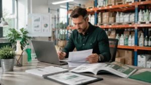 B2B buyer planning Q4 cleaning product inventory