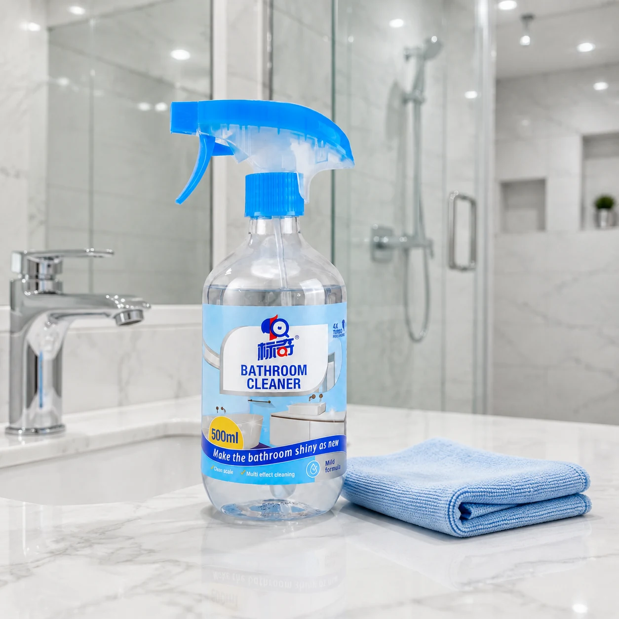 Bathroom Cleaner Spray Tile Wiping | BIKI Home Care