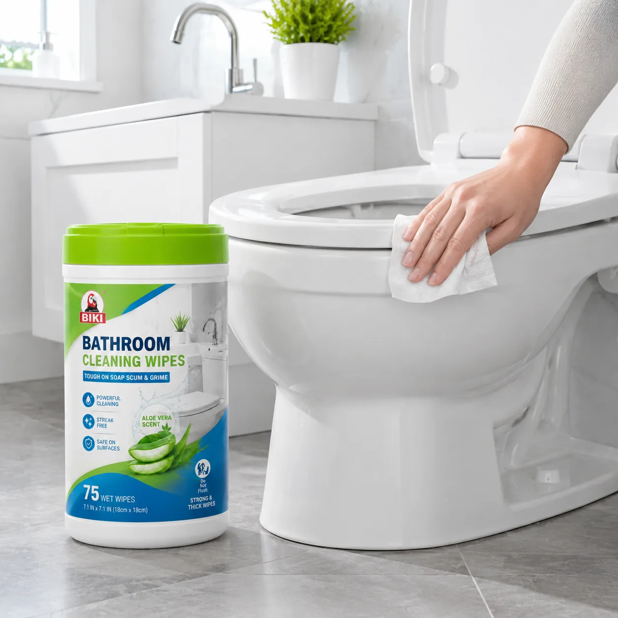 Bathroom Toilet Wipes Toilet Bowl Exterior Cleaning | BIKI Home Care