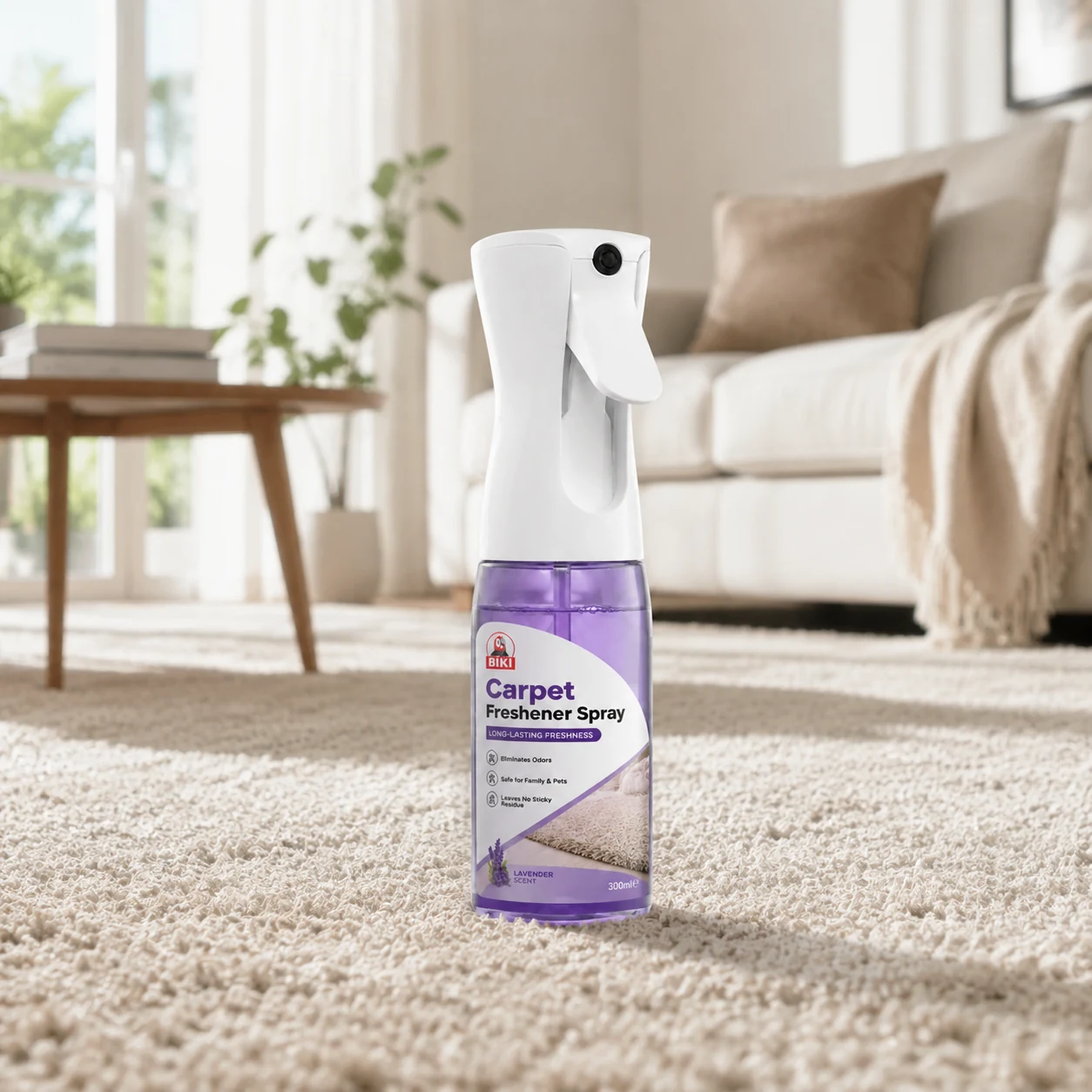 Carpet Deodorizer Spray Fresh Carpet Result | BIKI Home Care