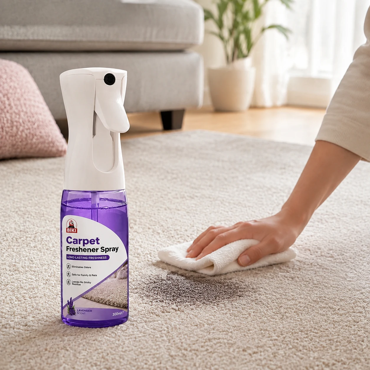 Carpet Deodorizer Spray Pet Odor Area | BIKI Home Care