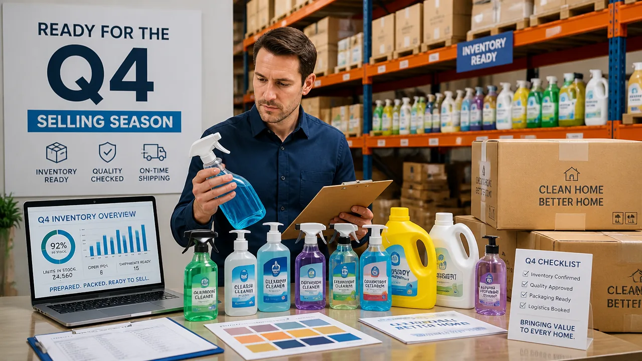 Household cleaning products ready for Q4 selling season