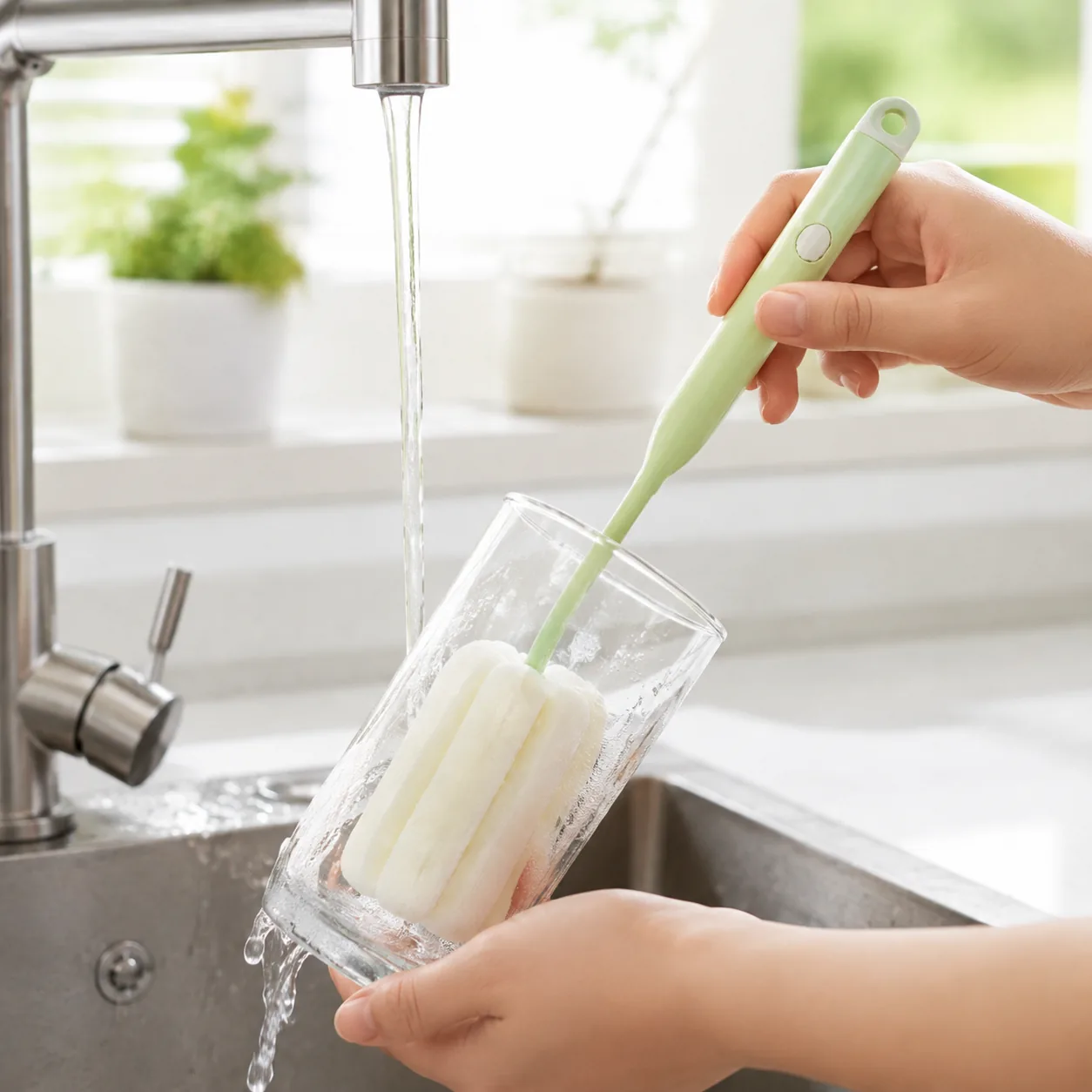 Cup Cleaning Sponge Glass Tumbler Cleaning | BIKI Home Care