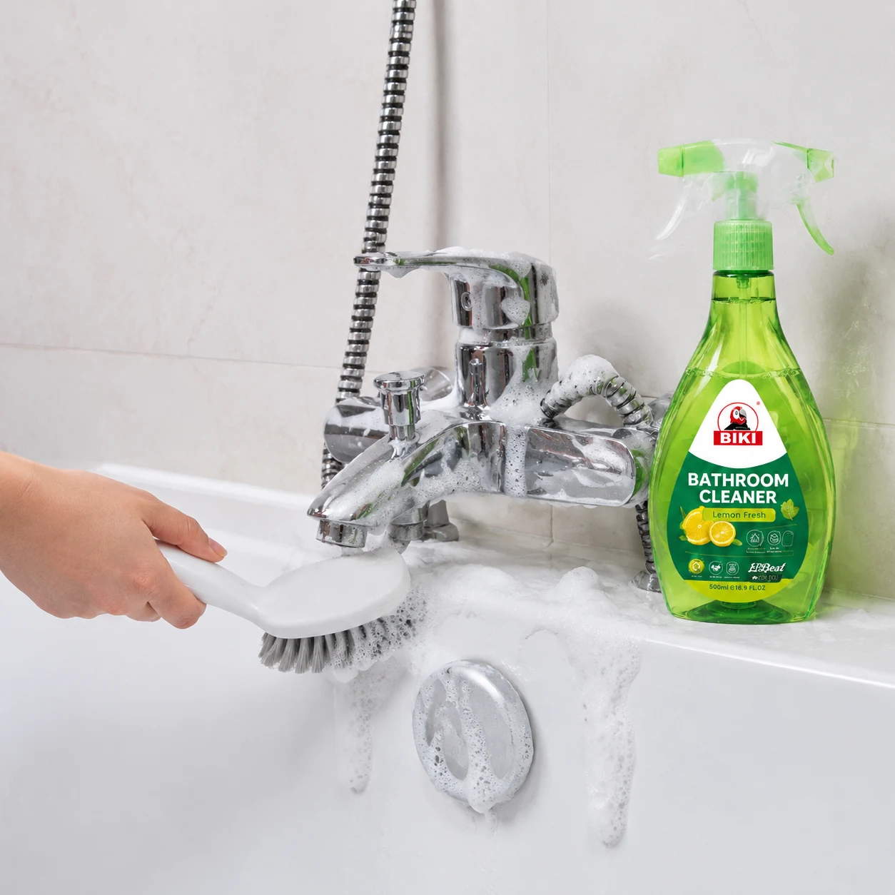 Deep Bathroom Cleaner Bathtub Faucet Scrub | BIKI Home Care