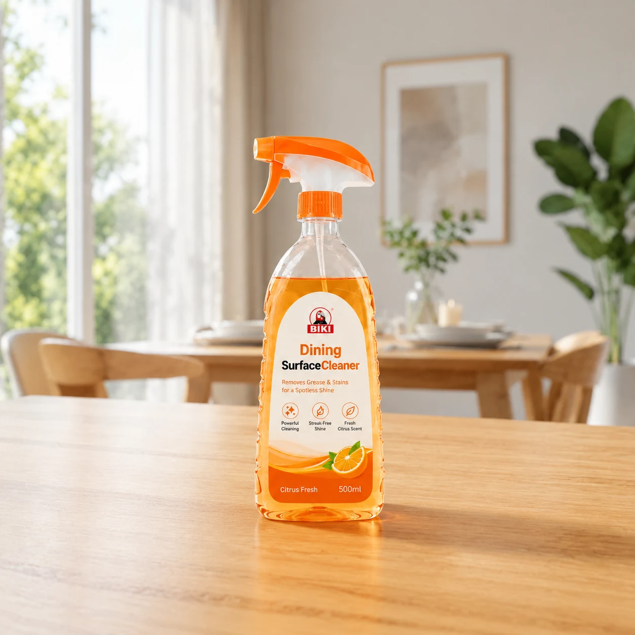 Dining Table Cleaner Spray Clean Table Result | BIKI Home Care