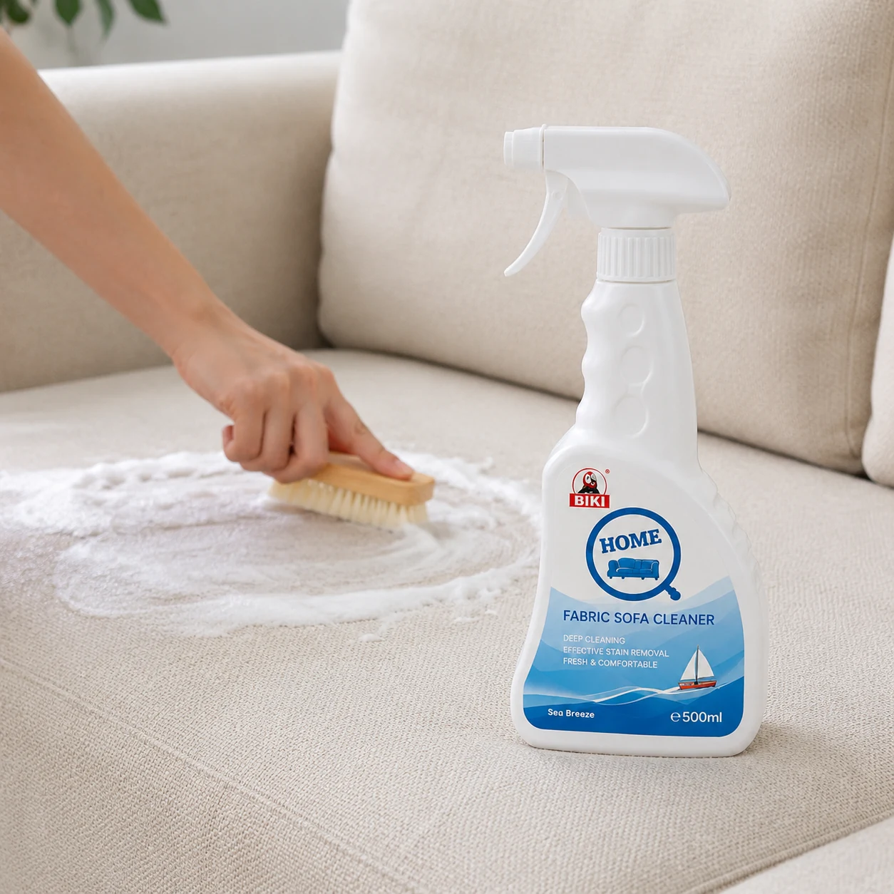 Fabric Sofa Cleaner Brush Scrubbing | BIKI Home Care