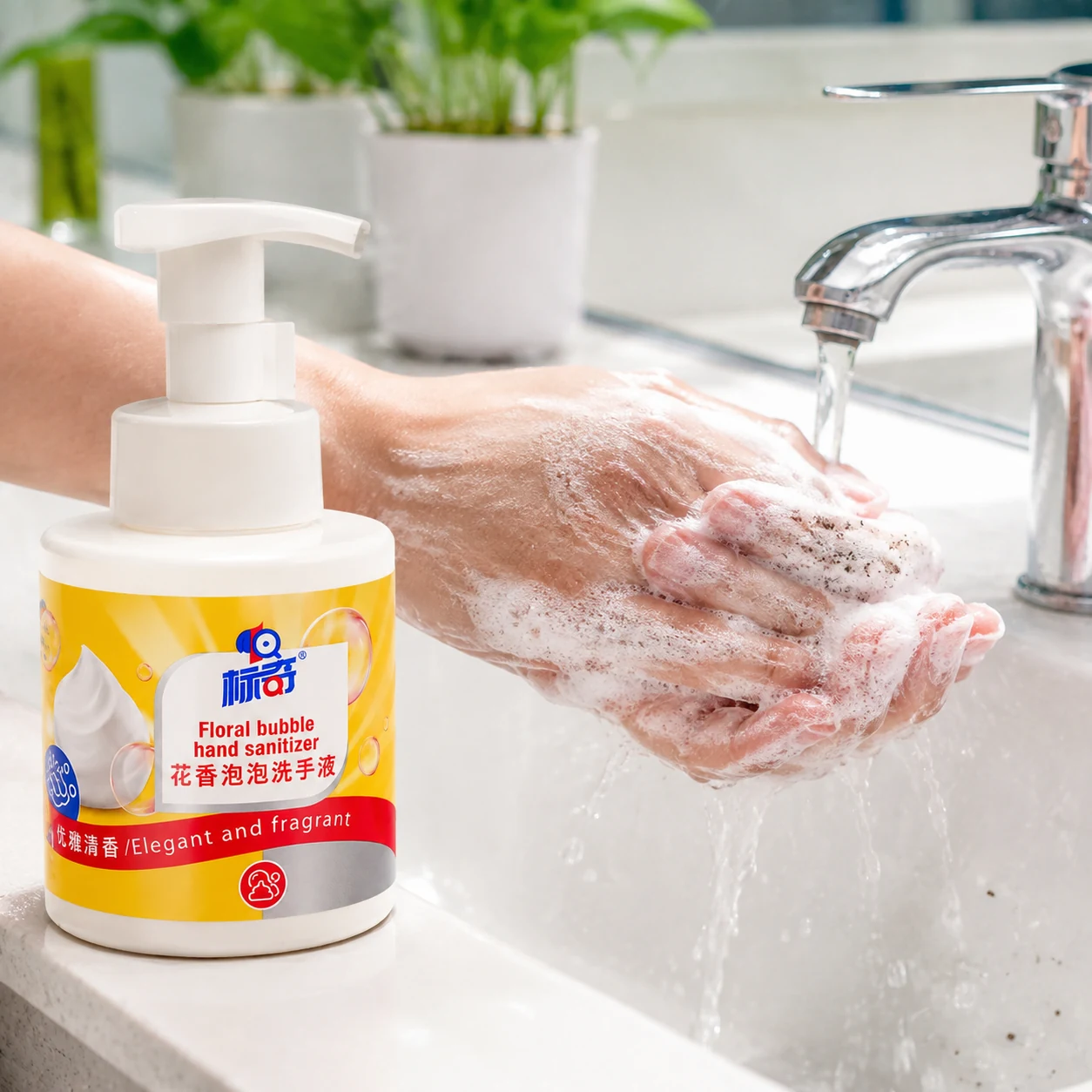 Floral Foam Hand Wash product detail image 1 by BIKI Home Care