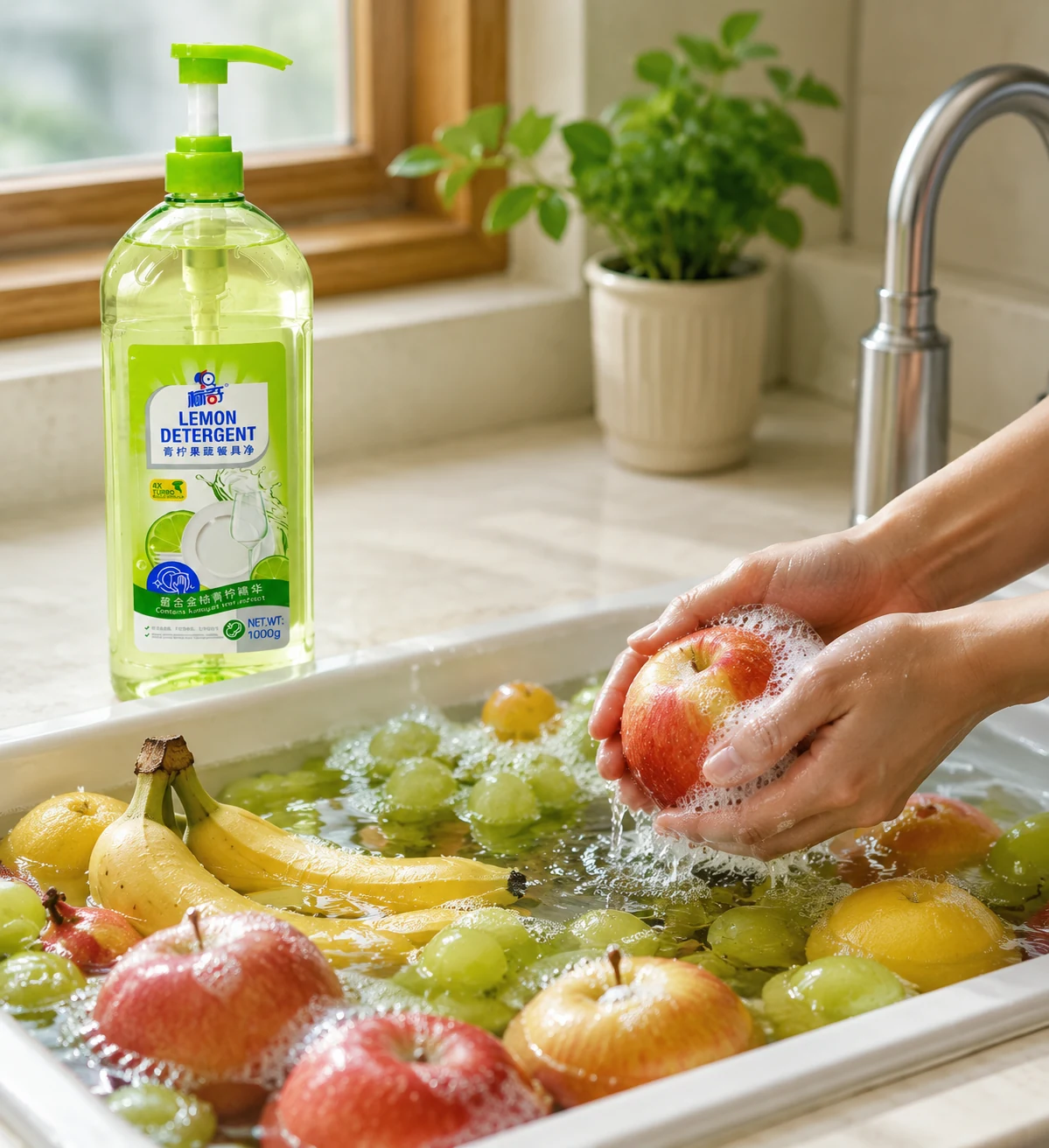 Fruit & Vegetable Dishwashing Liquid product detail image 1 by BIKI Home Care