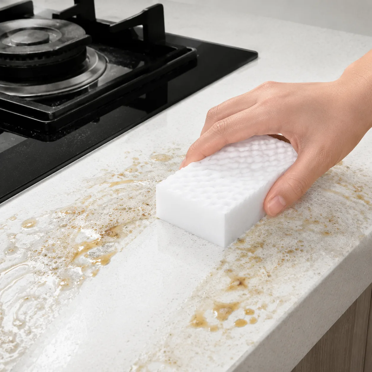 High Density Melamine Cleaning Sponge Kitchen Countertop Grease Cleaning | BIKI Home Care