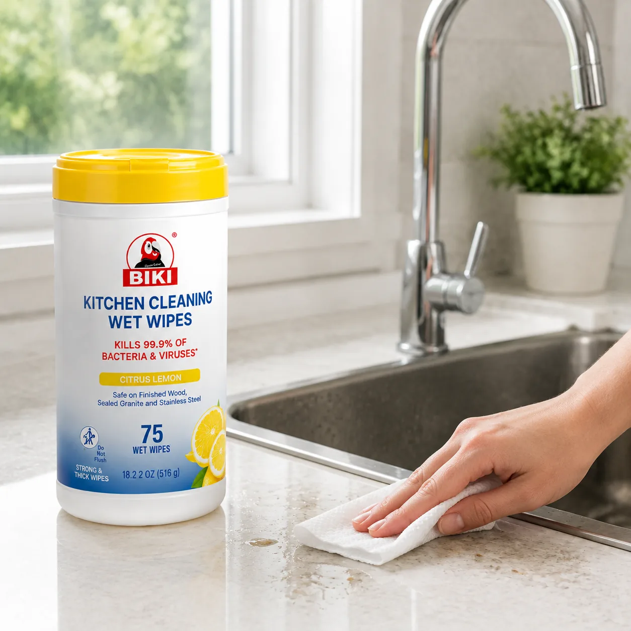 Kitchen Cleaning Wipes Sink Counter Wiping | BIKI Home Care