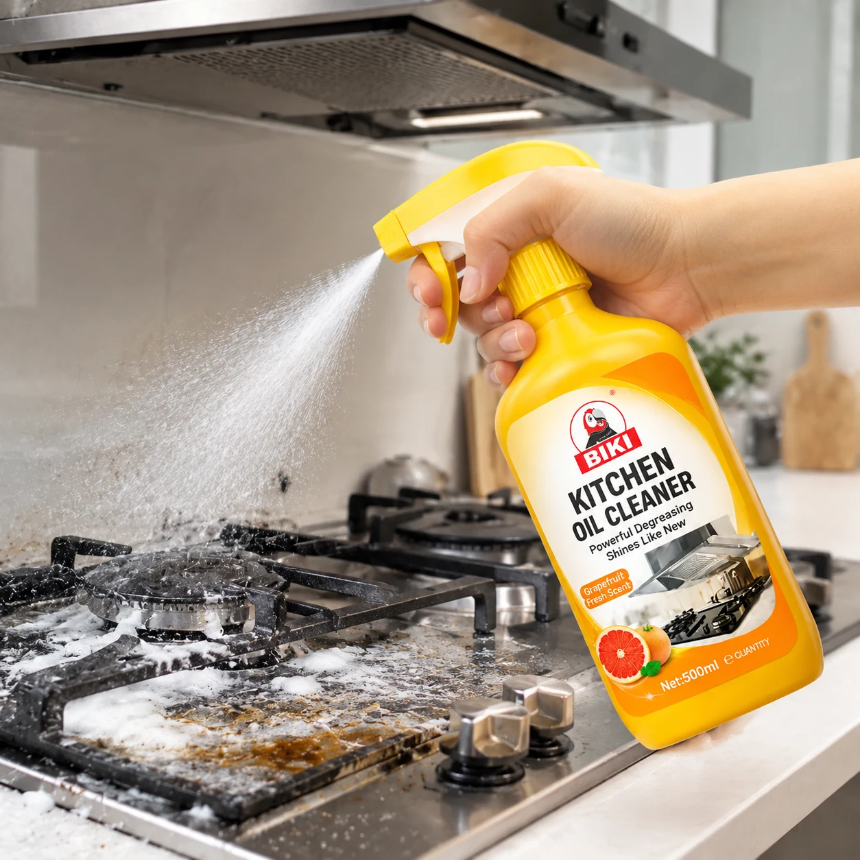 Kitchen Degreaser 2 Stovetop Foam | BIKI Home Care