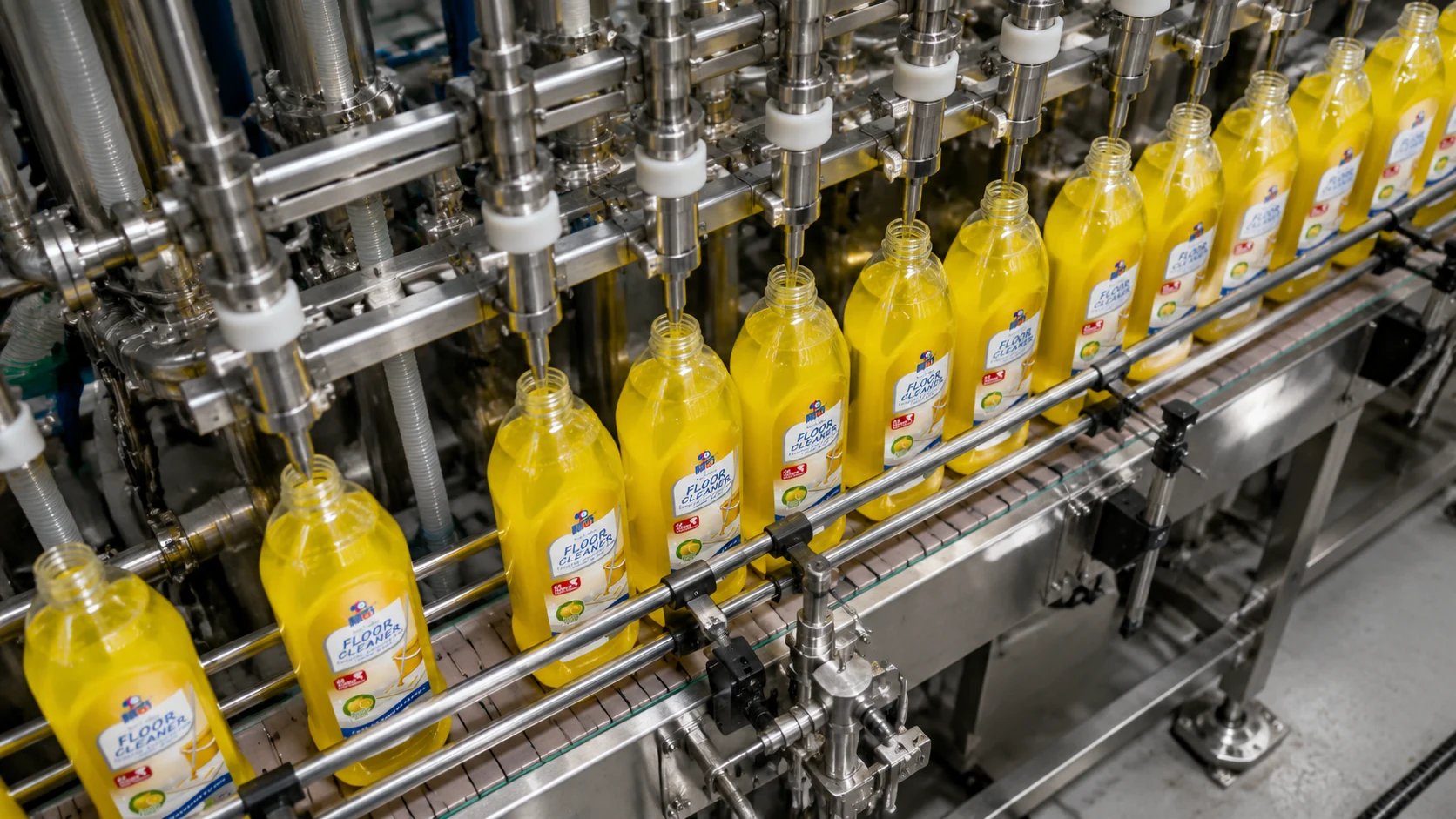 OEM cleaning product factory filling and packaging line