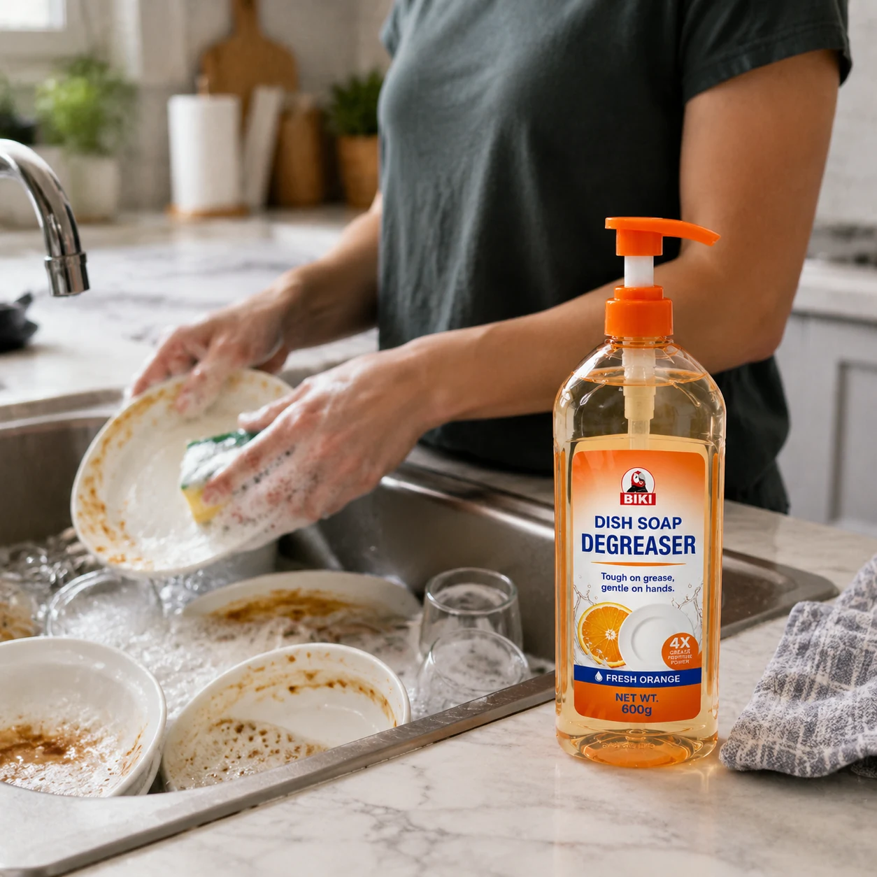 Strong Degreasing Dishwashing Liquid product detail image 1 by BIKI Home Care