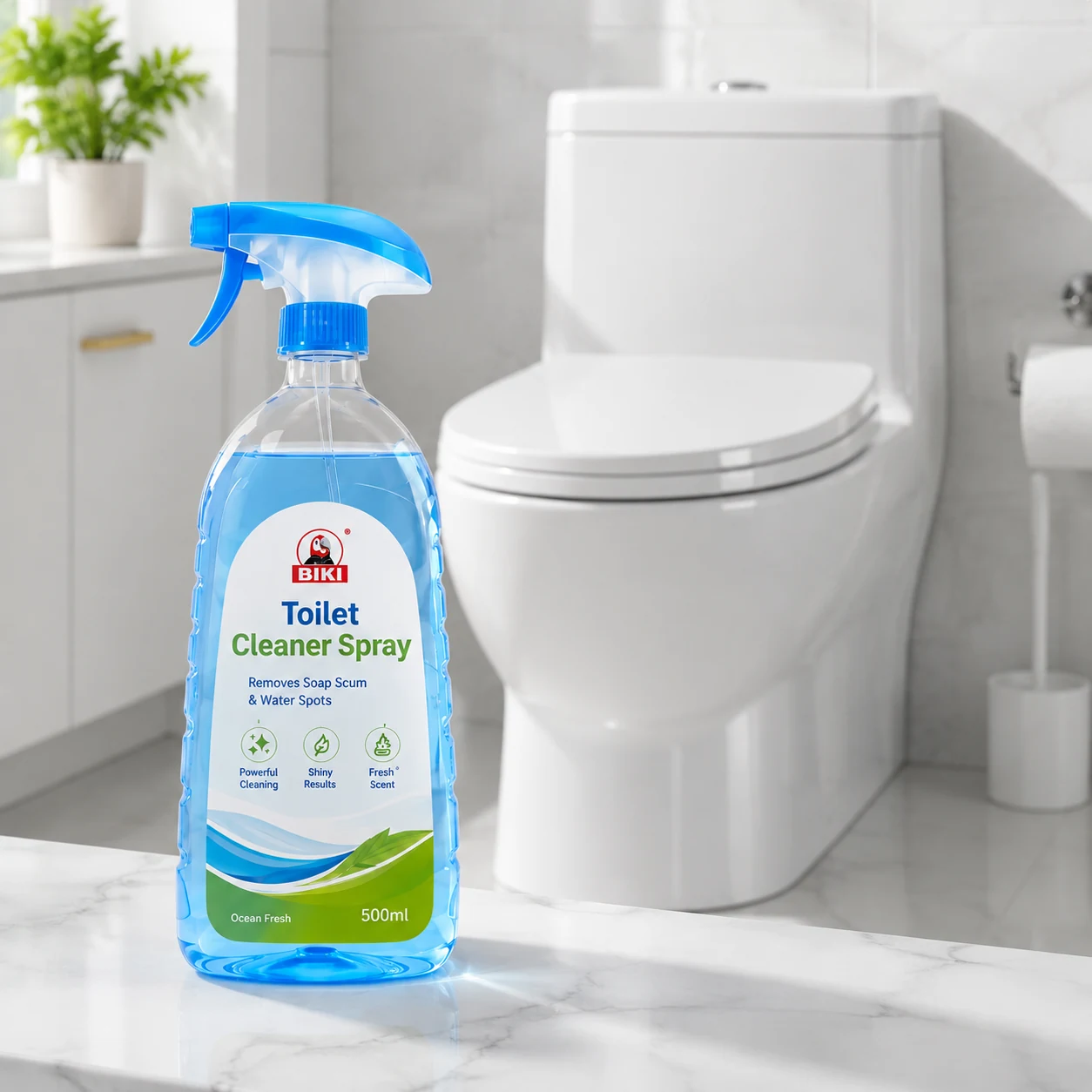 Toilet Cleaner Spray Clean Toilet Result | BIKI Home Care