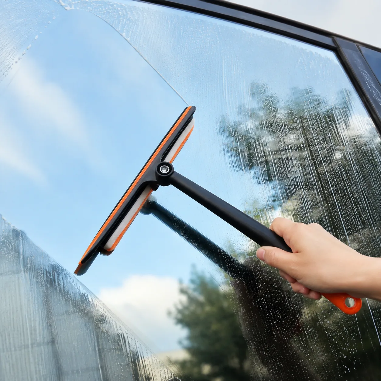 Two In One Glass Cleaning Scraper Car Window Water Streak | BIKI Home Care