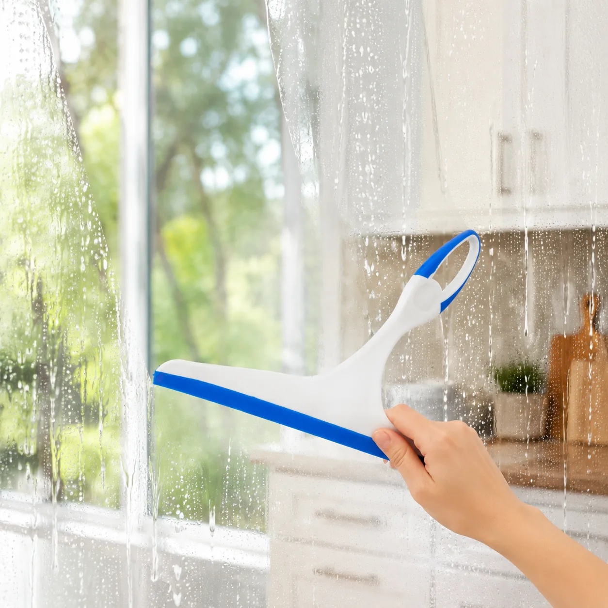 Window Glass Squeegee Kitchen Window Water Streak Cleaning | BIKI Home Care