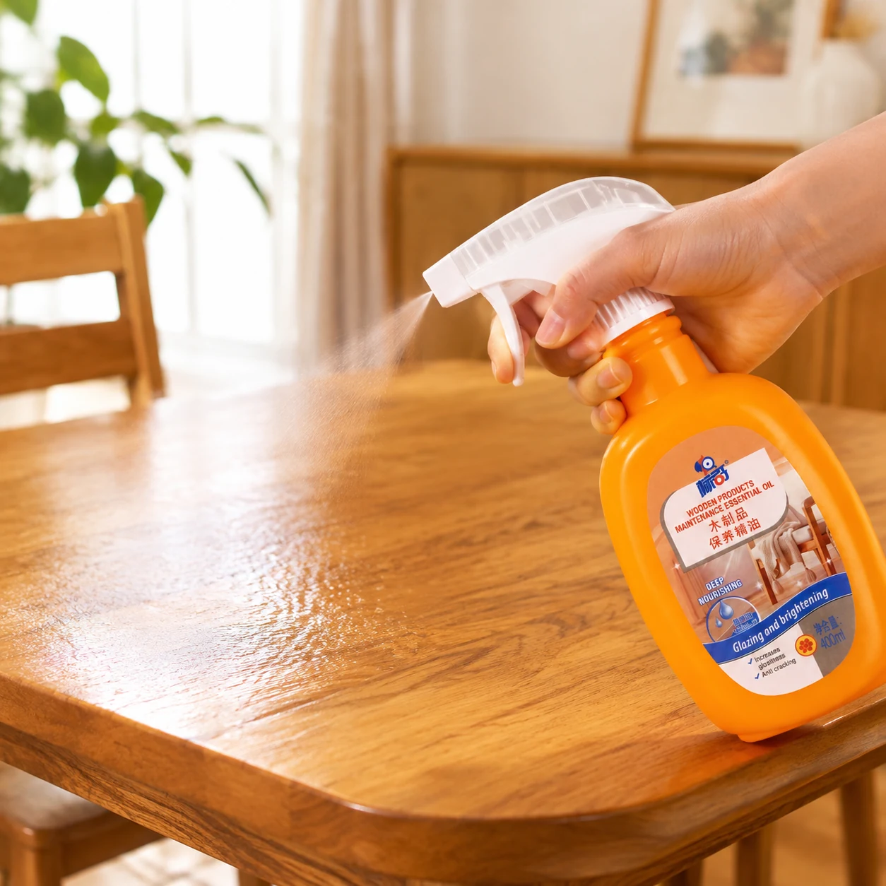 Wood Furniture Care Oil Table Spray | BIKI Home Care
