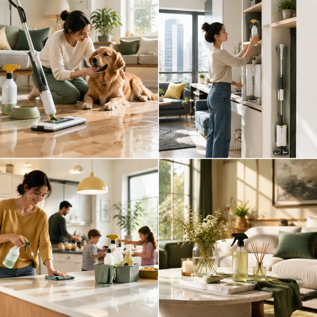 Eco-friendly bio-based household cleaning product concept