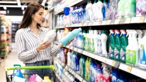 E-commerce household cleaning product trends in retail shelves