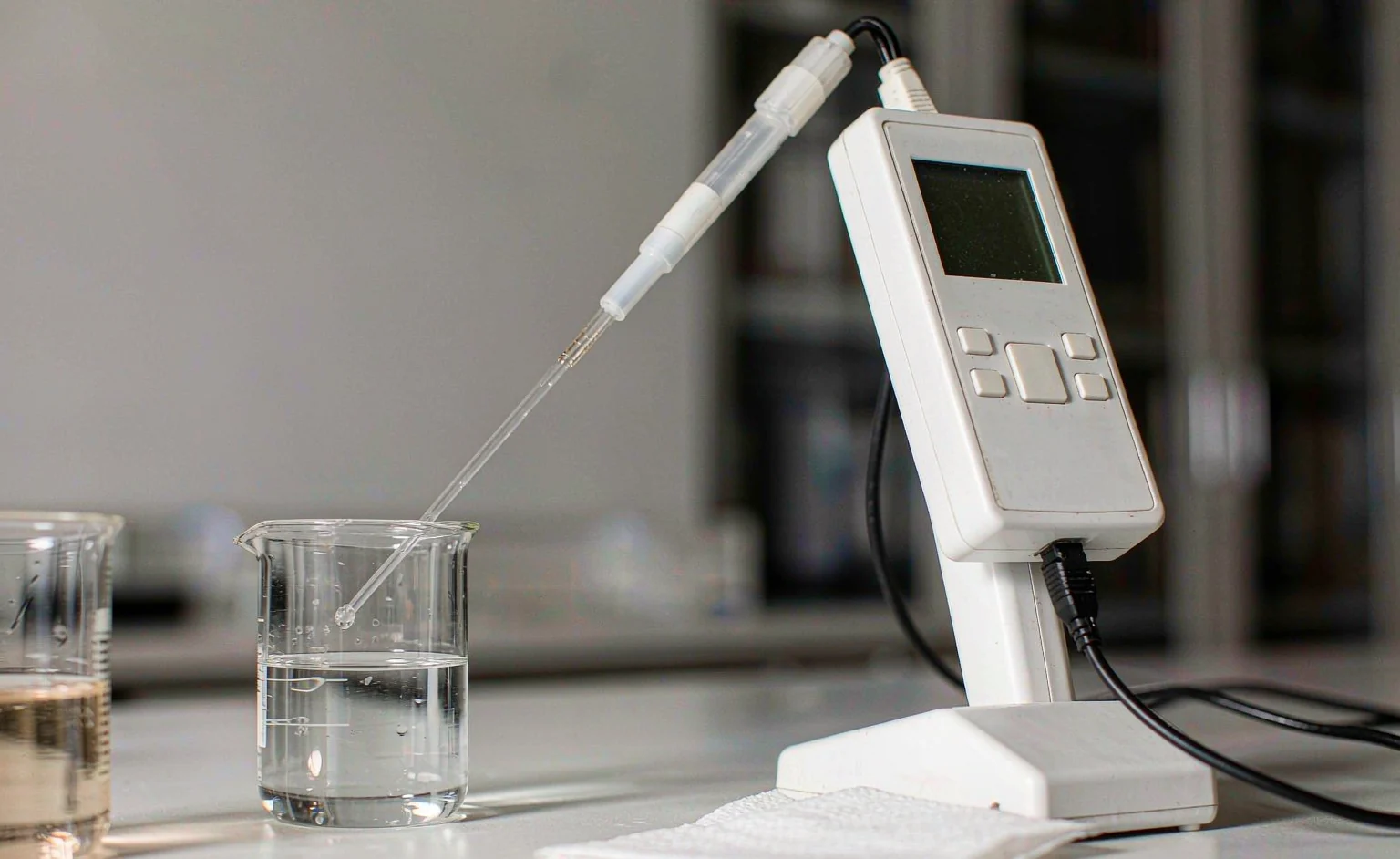 pH and preservative testing for a cleaning wipes formula