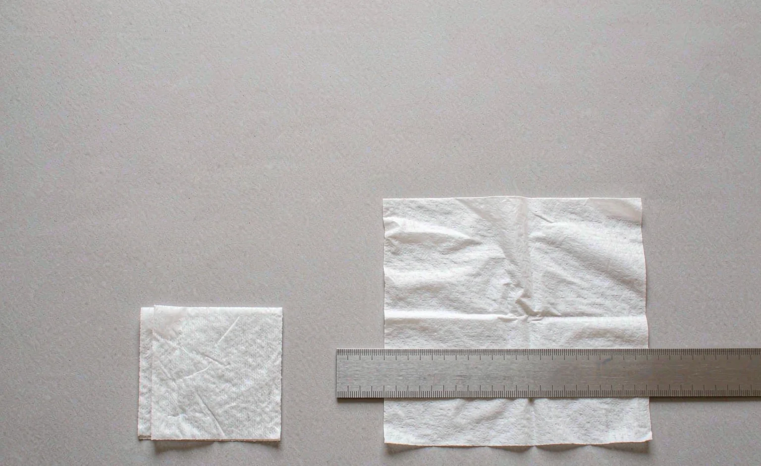 Cleaning wipes sheet size: 12 x 12 cm canister wipe and 16 x 14 cm soft pack wipe