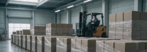 Household cleaning product export cartons staged in a warehouse ahead of the Ramadan 2027 and Chinese New Year overlap